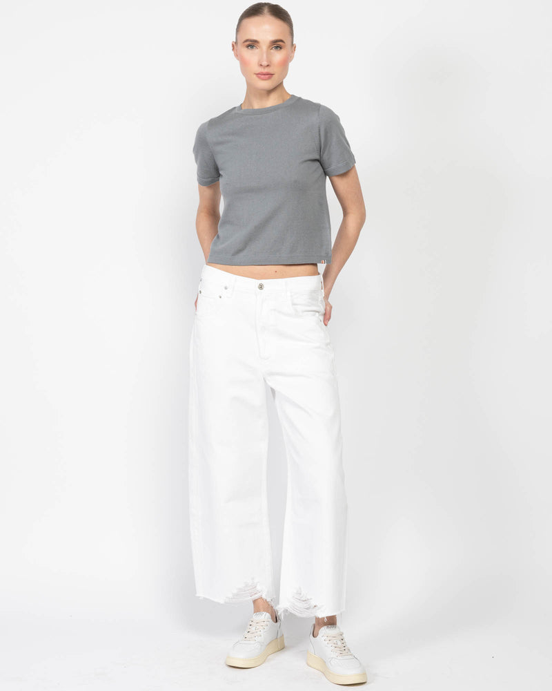 Ayla Raw Hem Crop Jeans