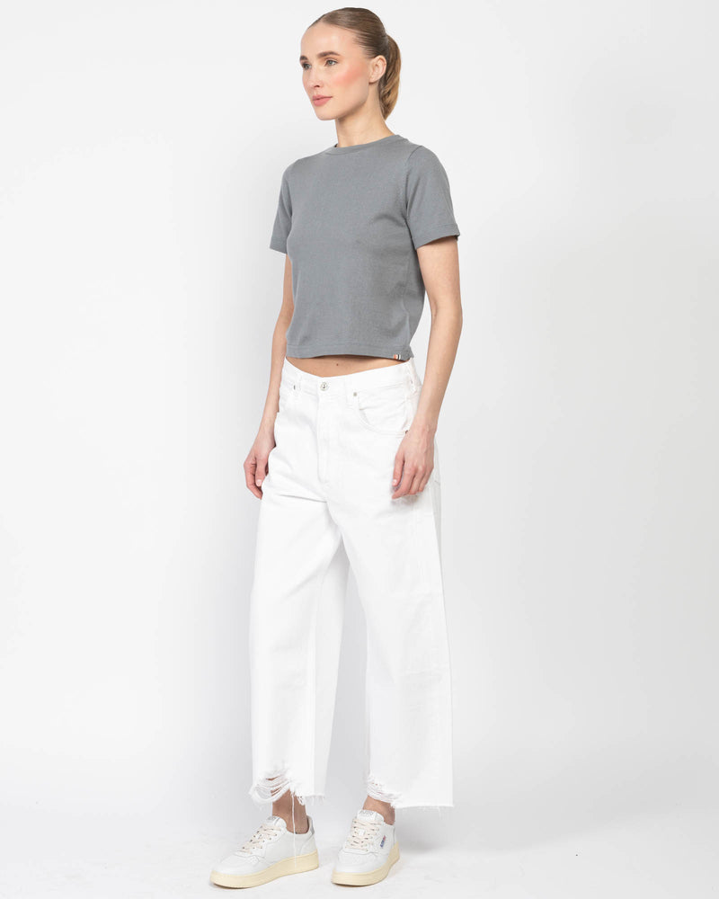 Ayla Raw Hem Crop Jeans