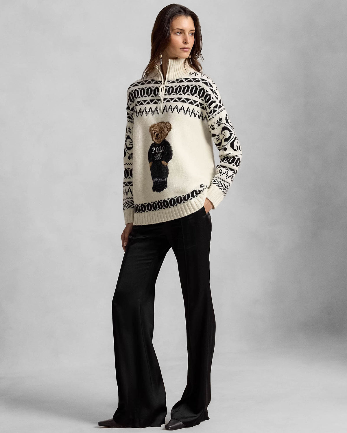 Bear Zip Sweater