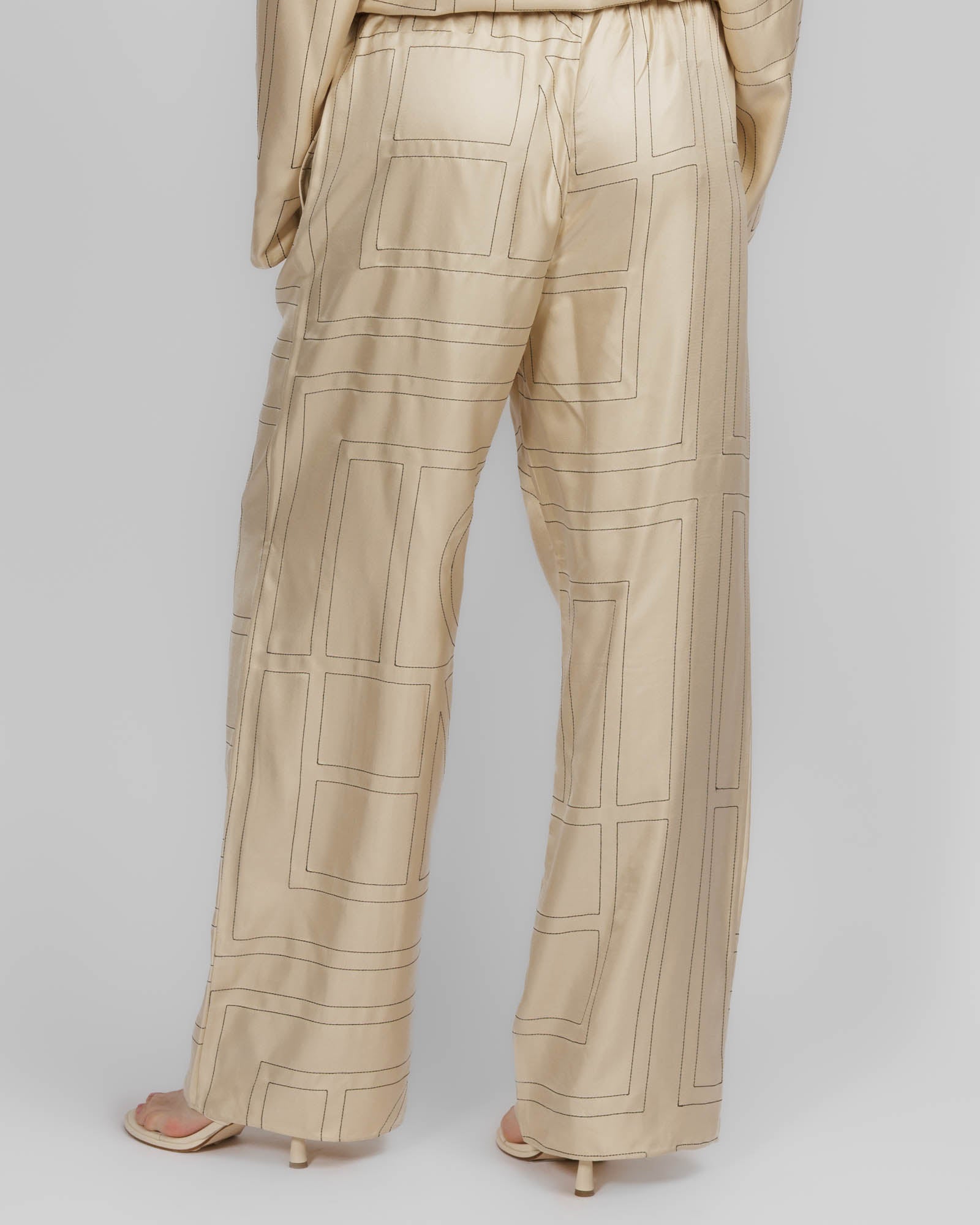Monogram Silk PJ Bottoms