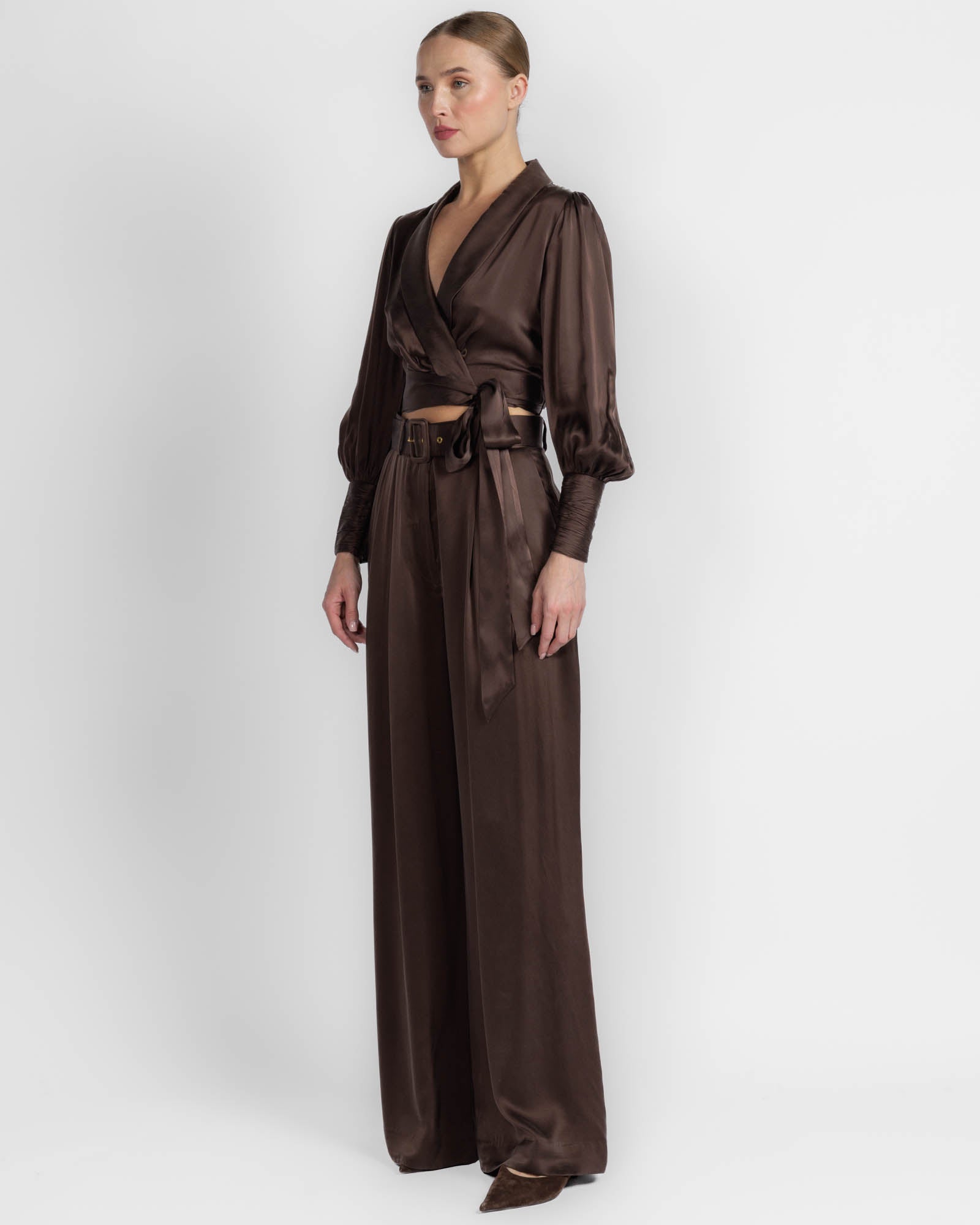 Silk Tuck Pant