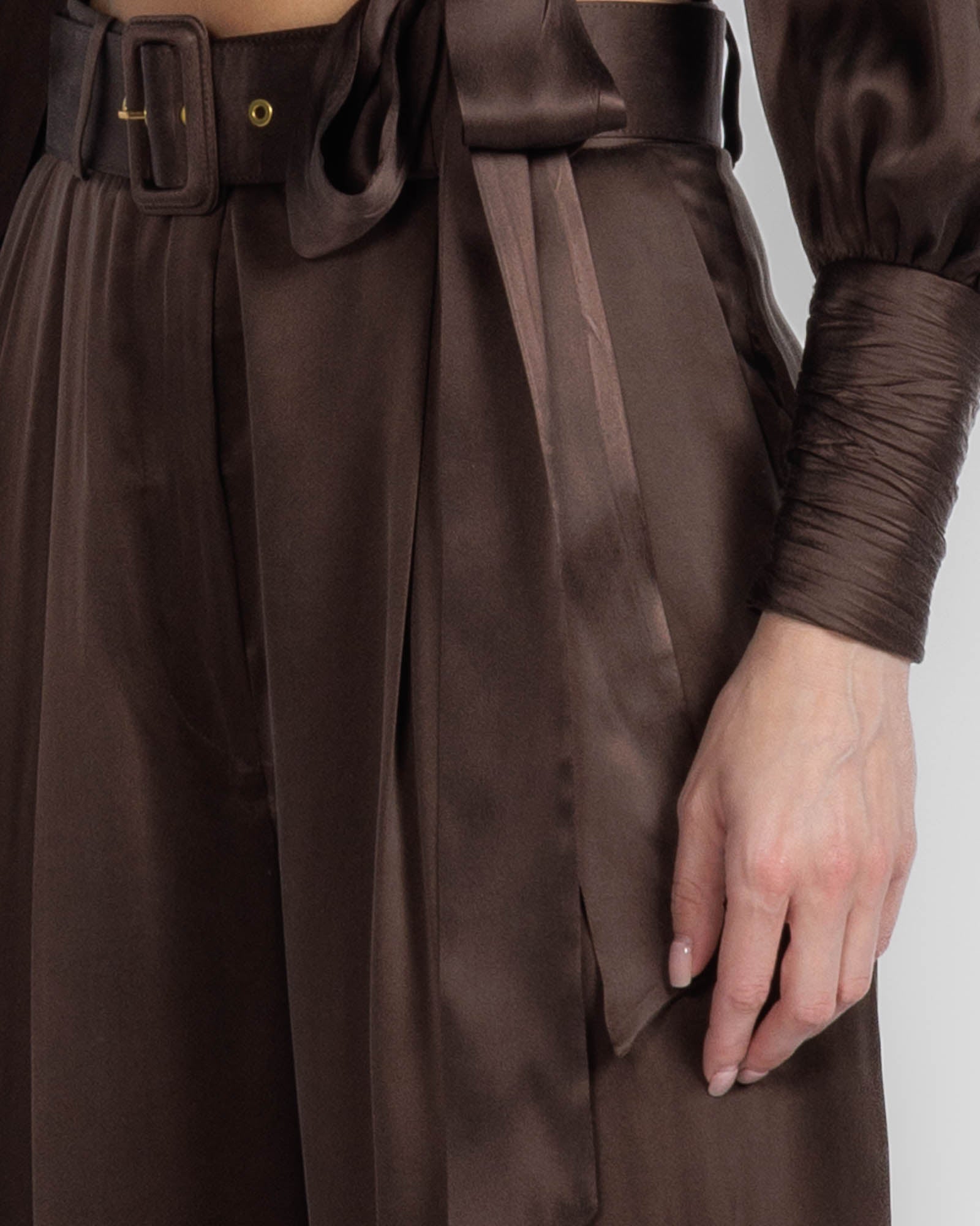 Silk Tuck Pant
