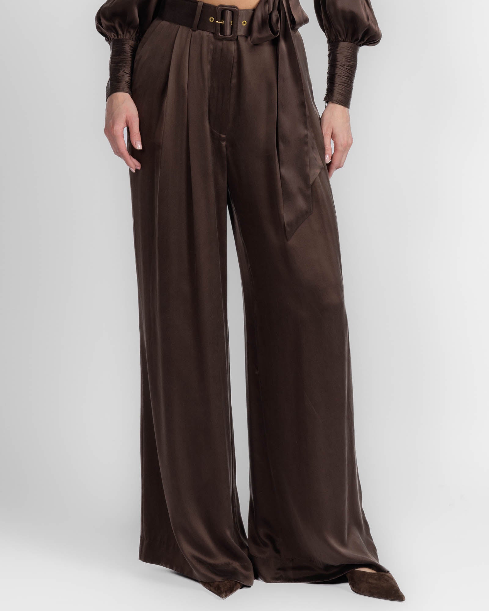 Silk Tuck Pant