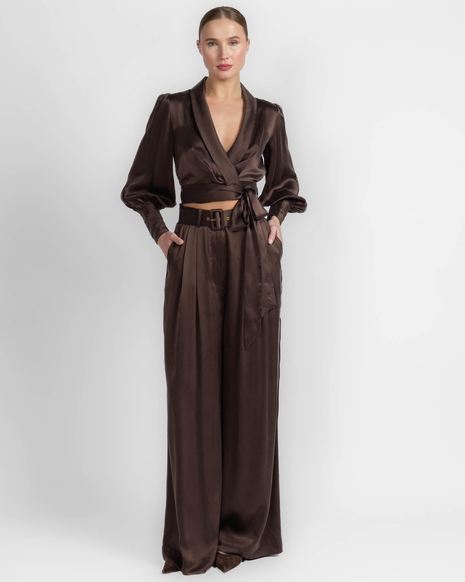 Silk Tuck Pant