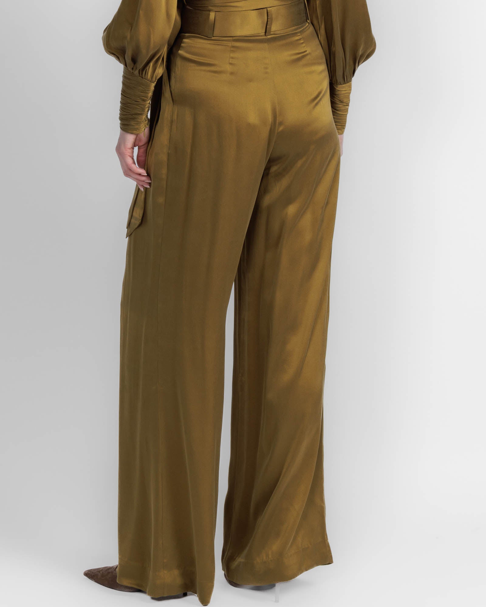 Silk Tuck Pant