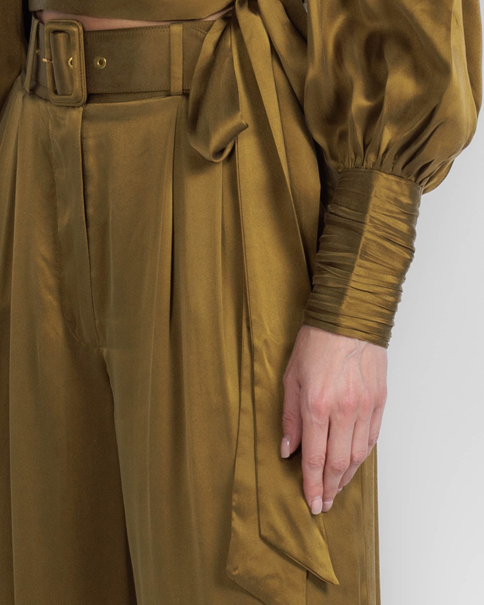 Silk Tuck Pant