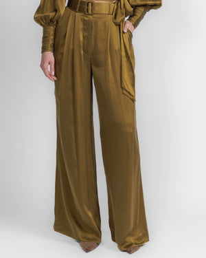 Silk Tuck Pant