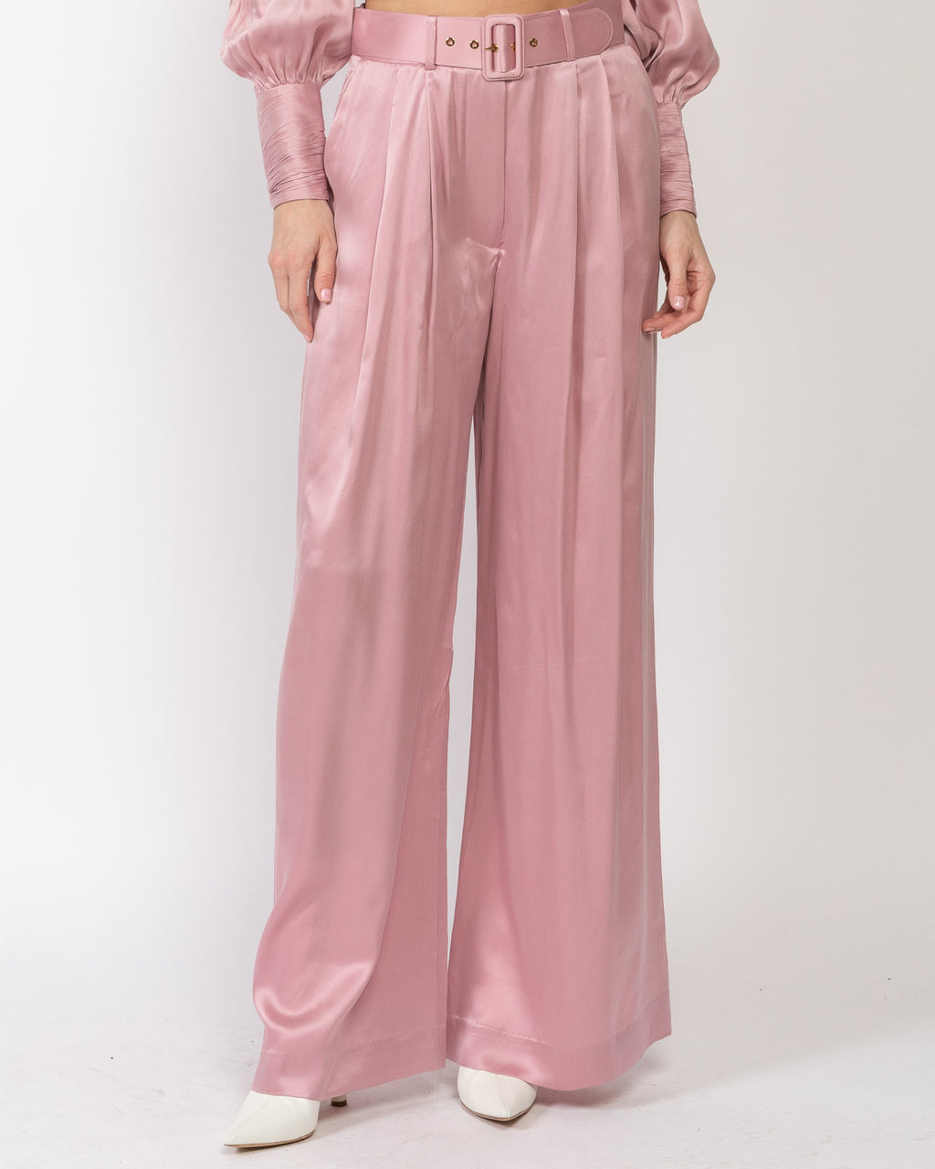 Silk Tuck Pants - ZIMMERMANN | Luxury Designer Fashion | tntfashion.ca