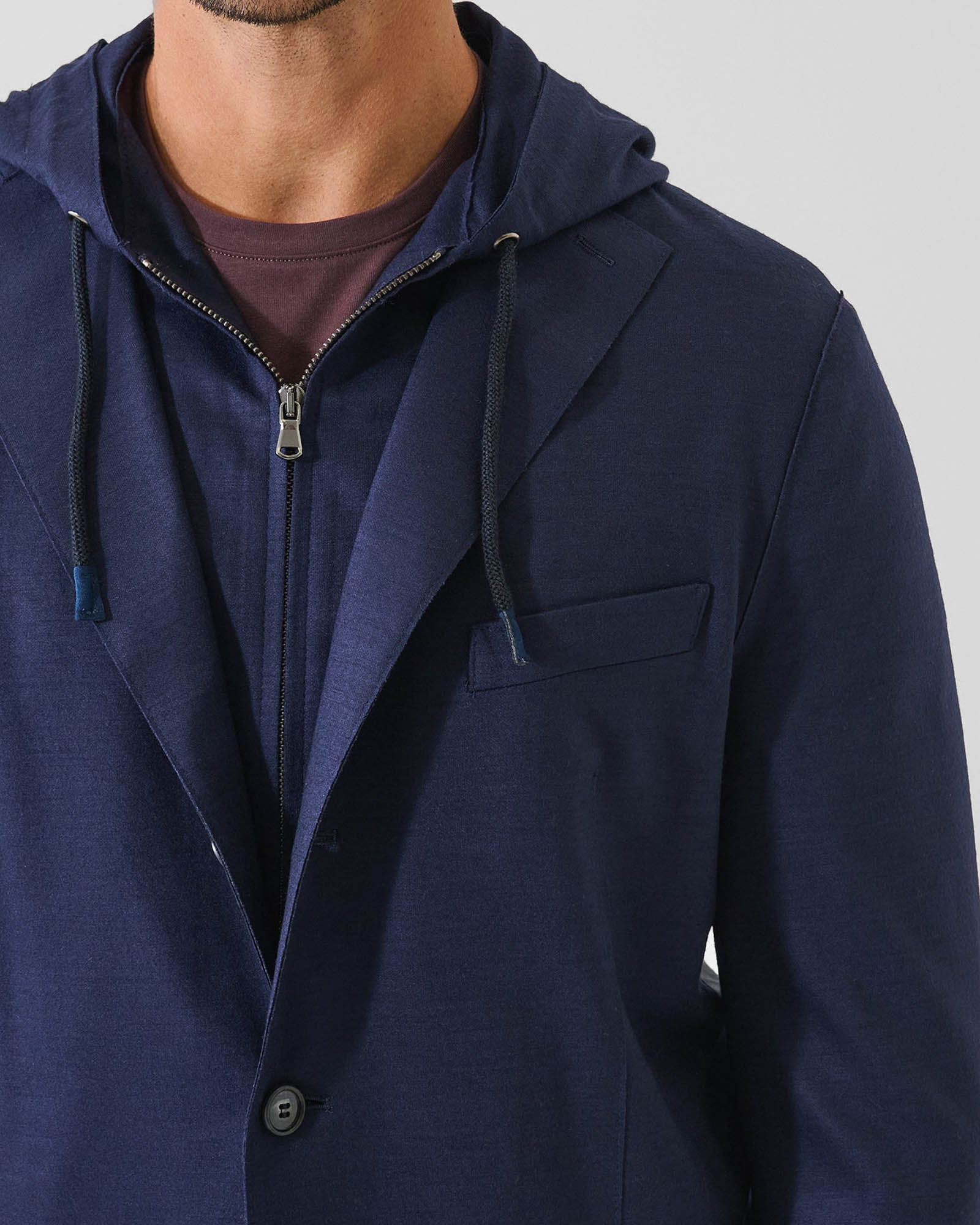 veste à capuche en laine