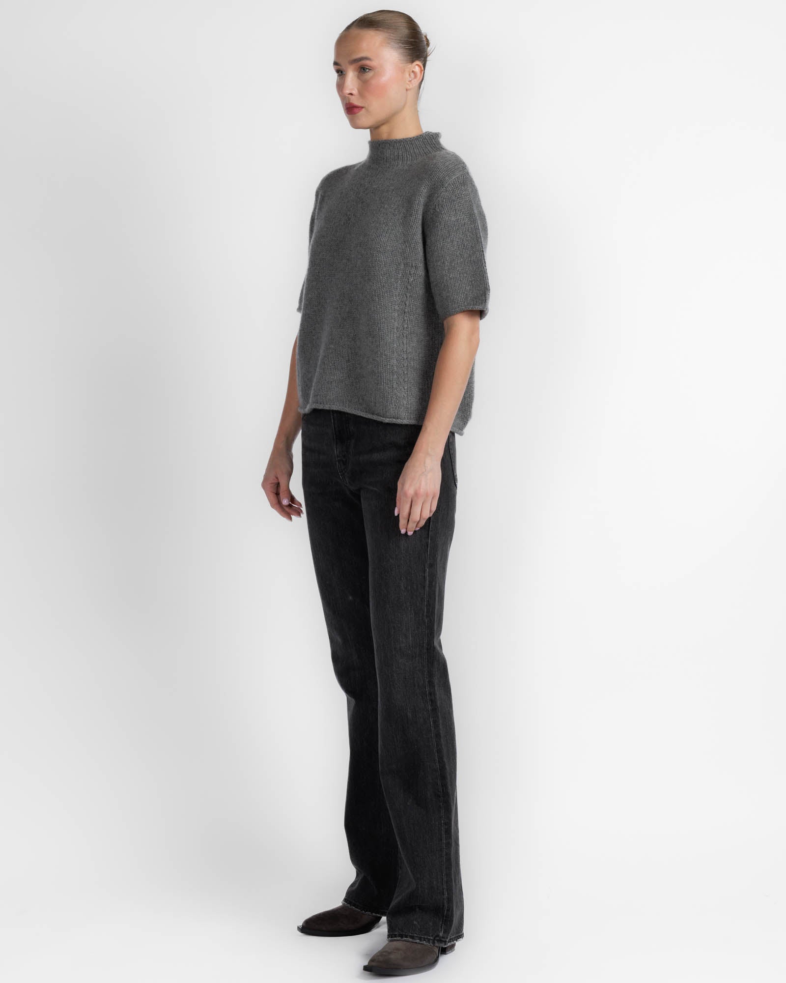 Mock Neck Tee