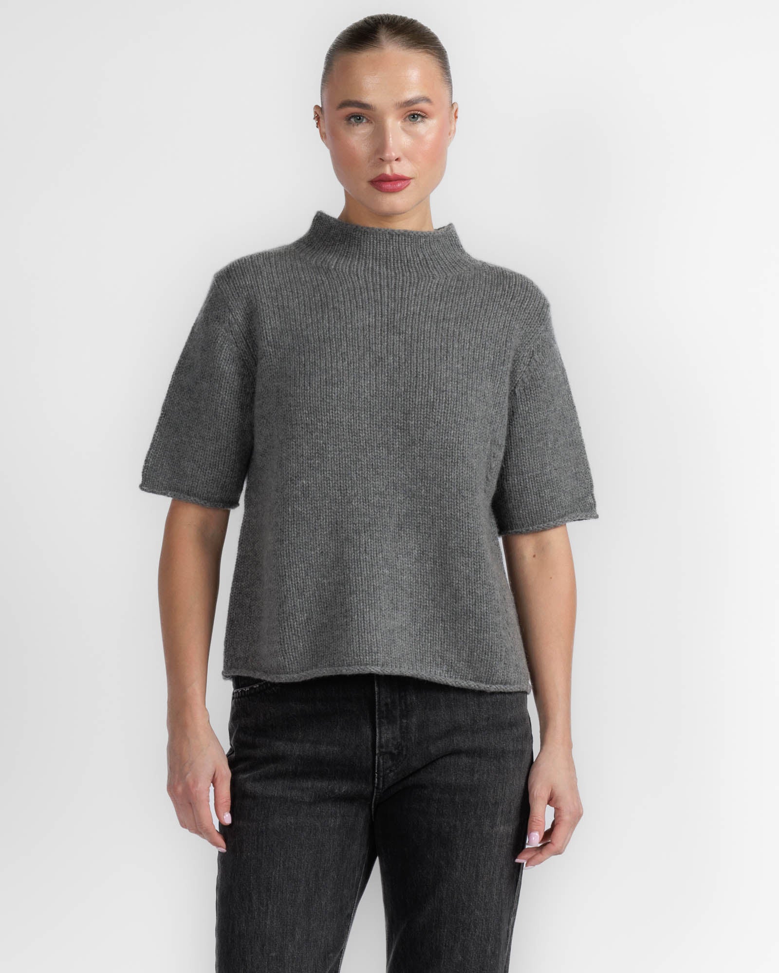 Mock Neck Tee