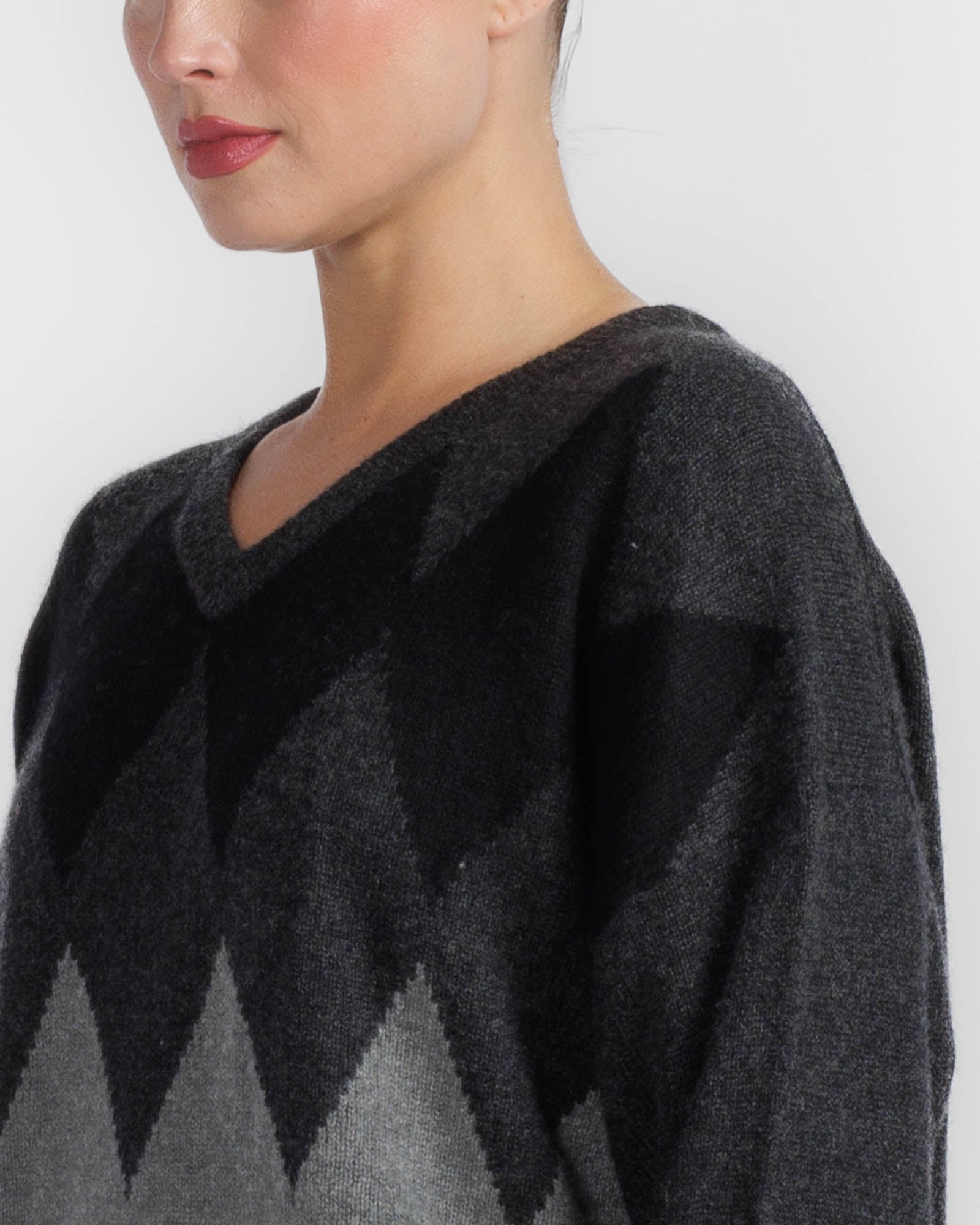 Argyle V-Neck
