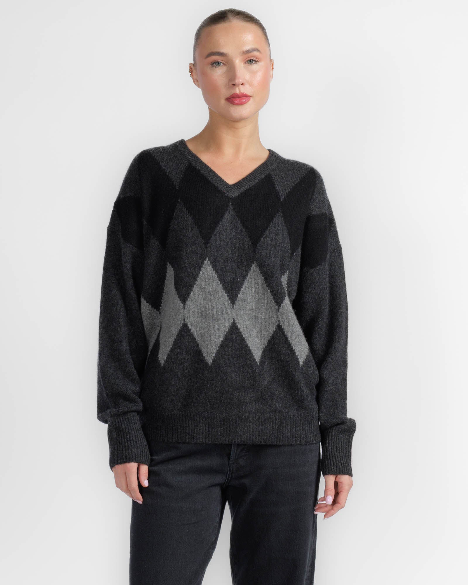 Argyle V-Neck