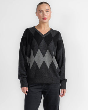 Argyle V-Neck