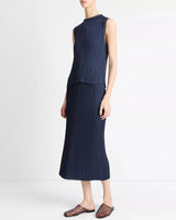 Pleat Straight Skirt