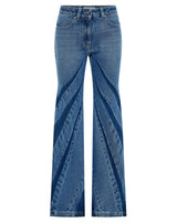 Darted Bootcut Jeans