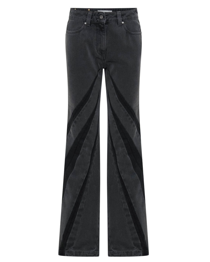 Darted Bootcut Jeans