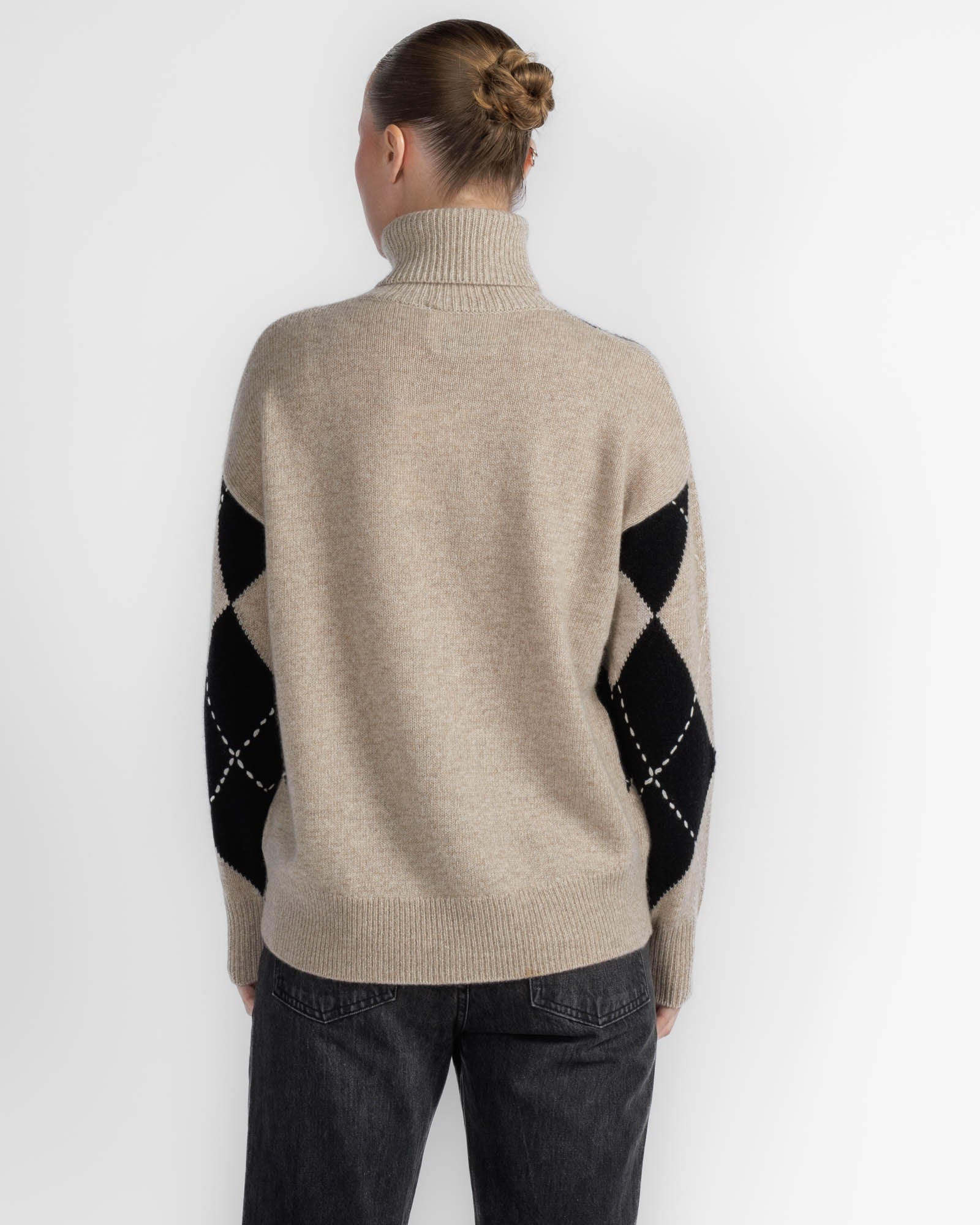 Argyle Turtleneck