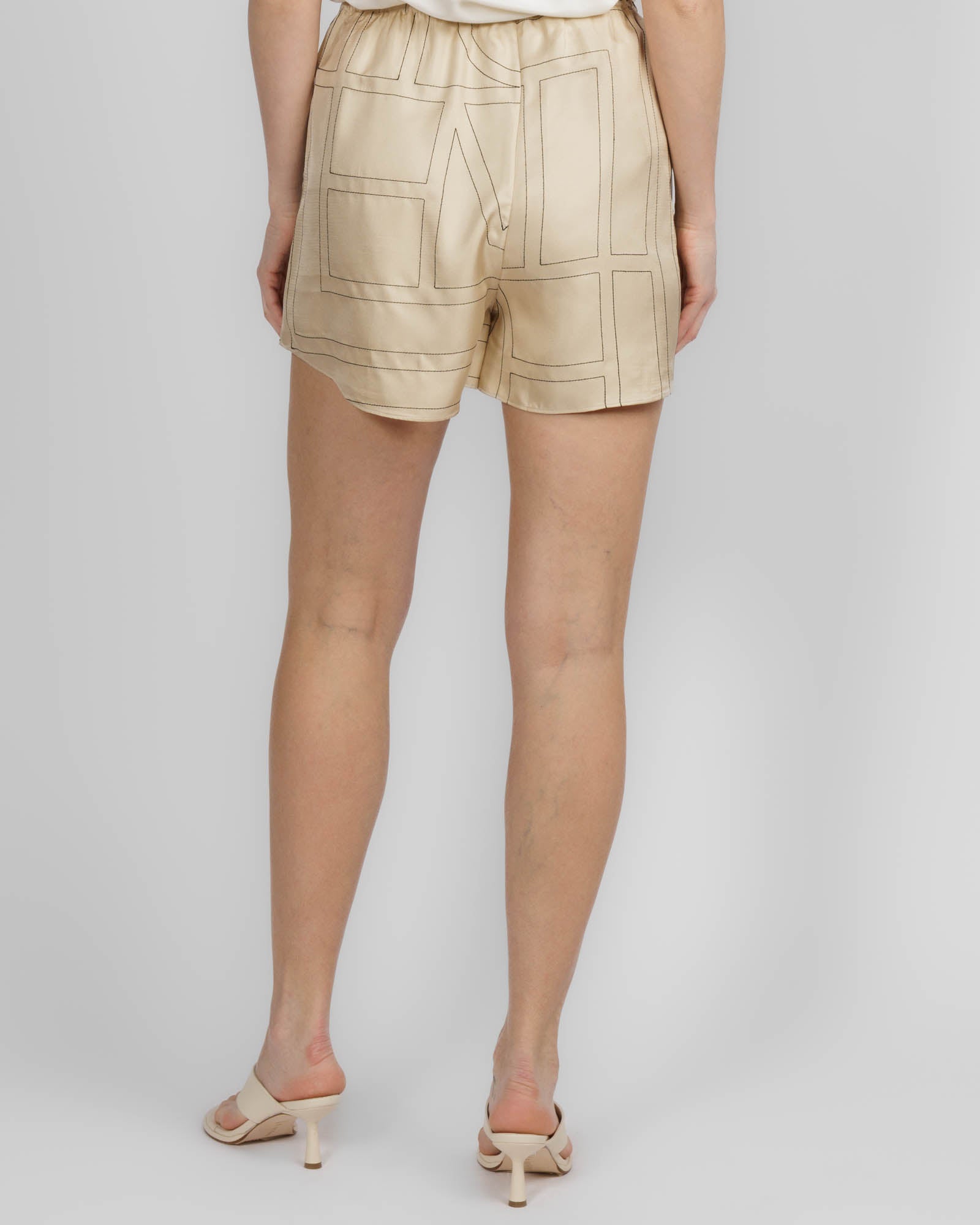Monogram Silk PJ Shorts