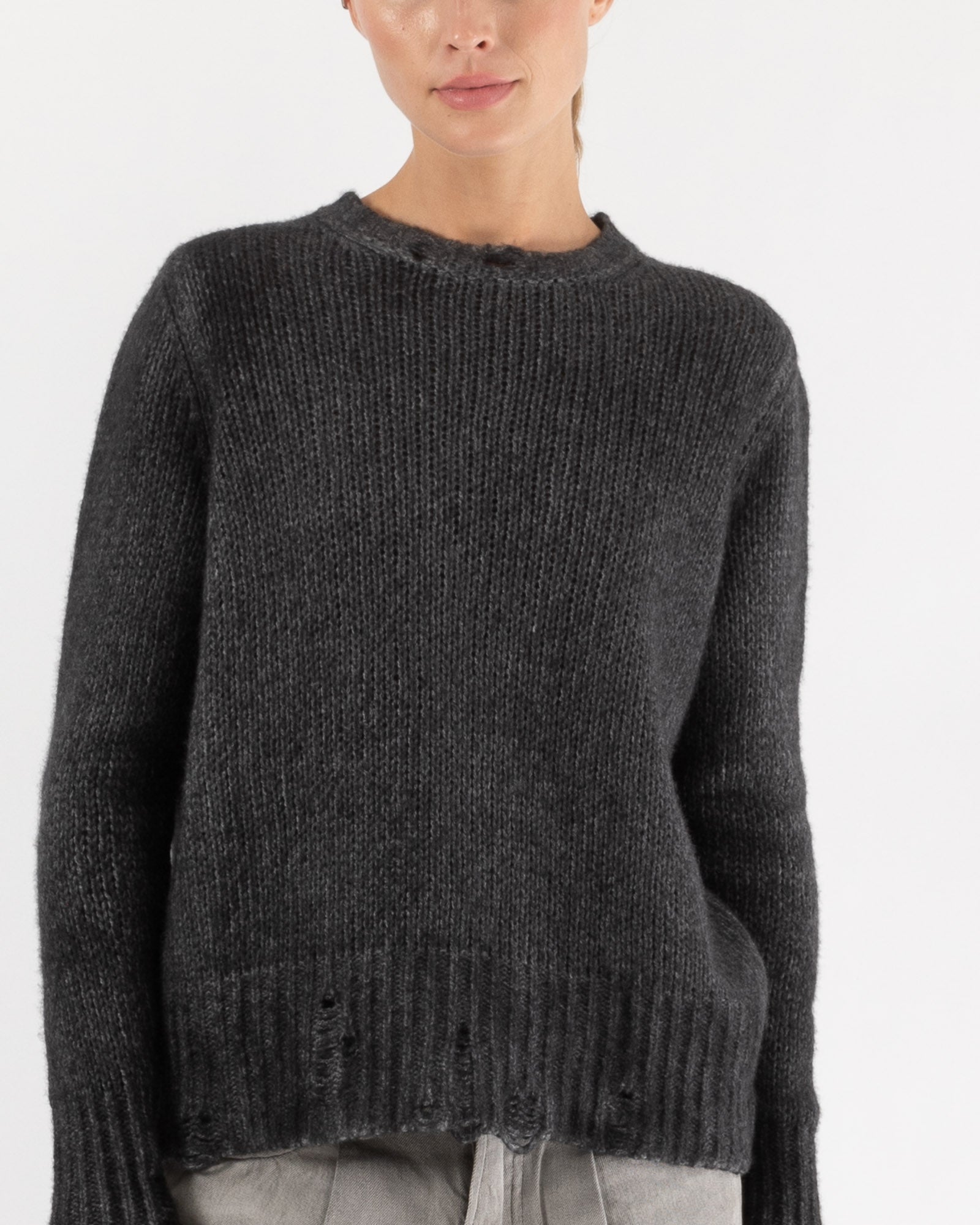 AVANT TOI Pullover Distressed Sweater TNT The New Trend Shop Luxury Fashion High End Designer Brands tntfashion