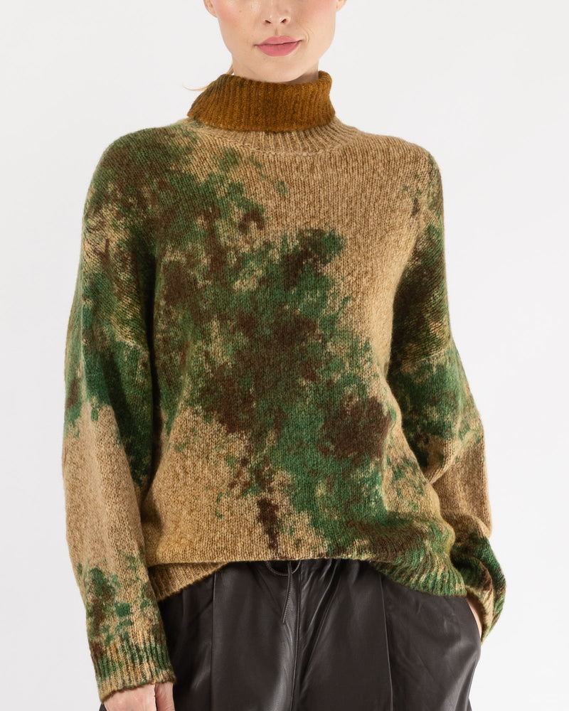 Camel Macro Camouflage Sweater