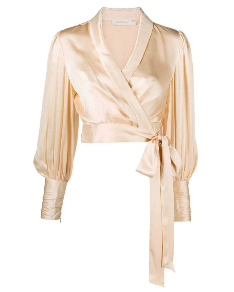 Silk Wrap Top