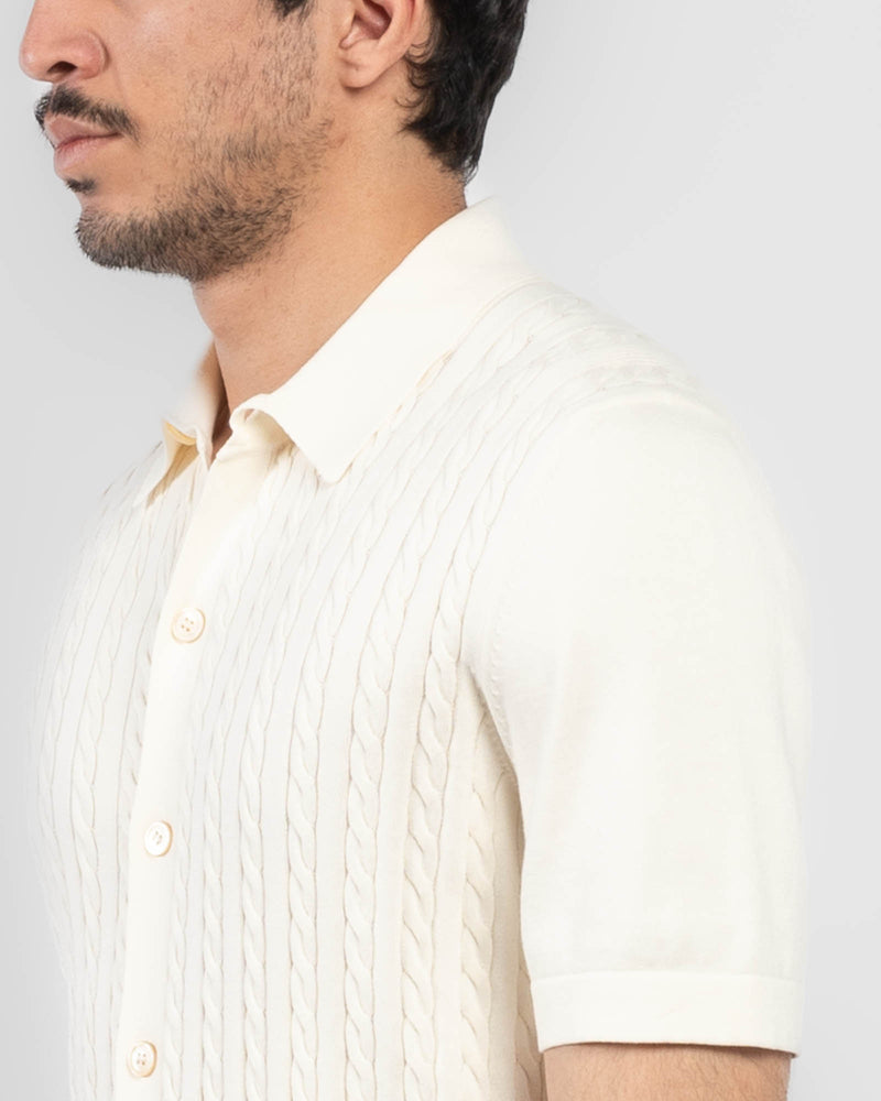 Cable Knit T-Shirt