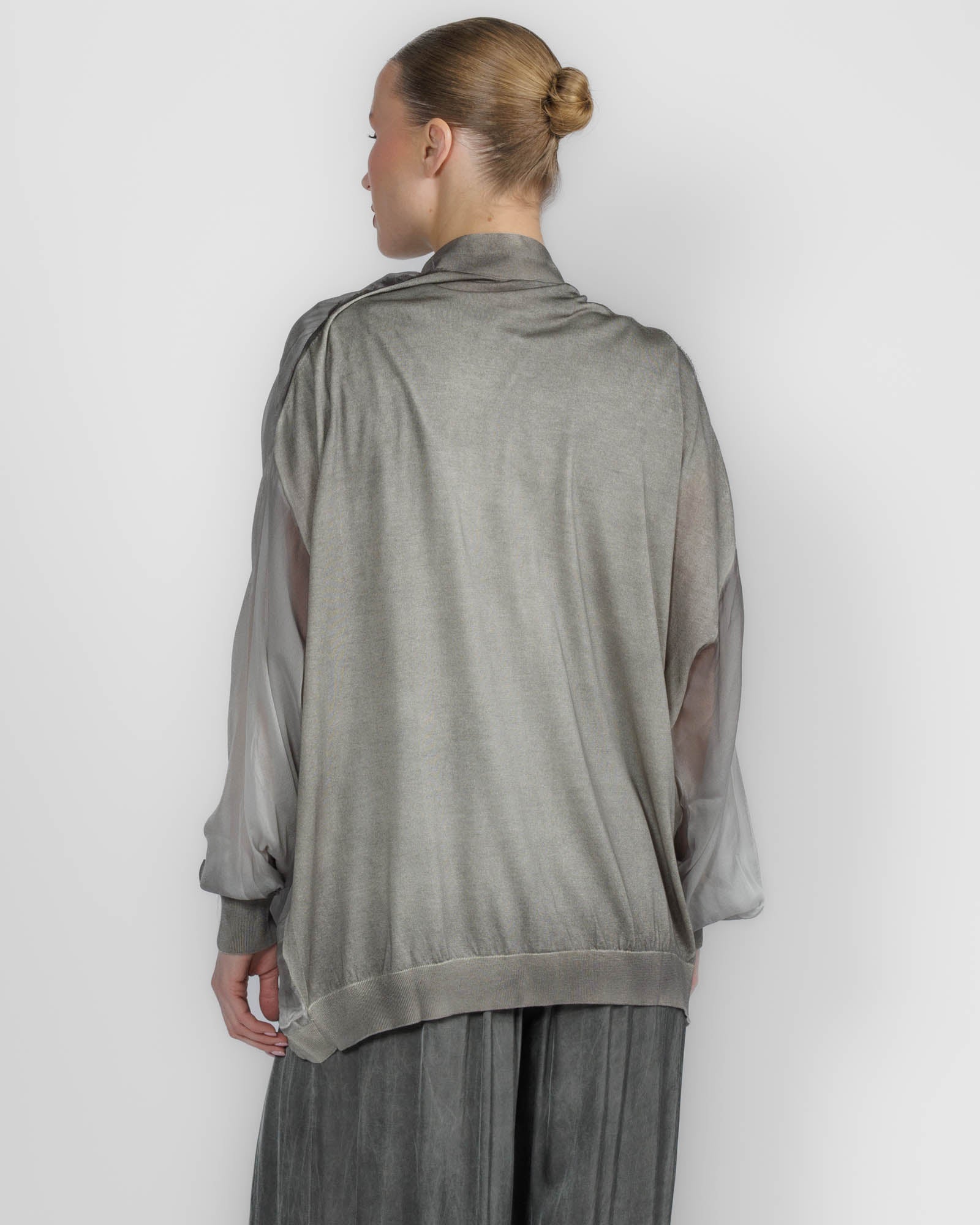 Painted Chiffon Cardigan
