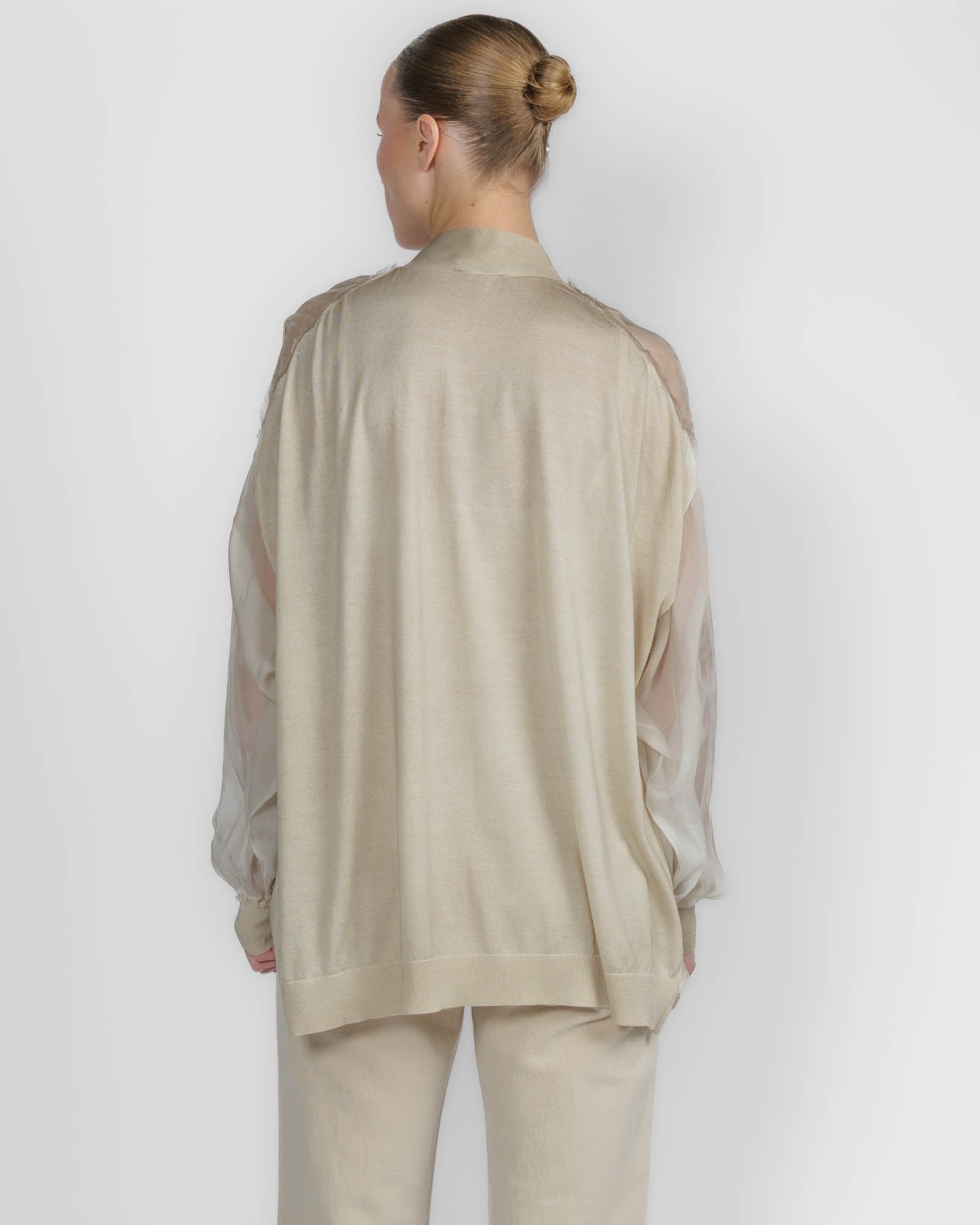 Painted Chiffon Cardigan