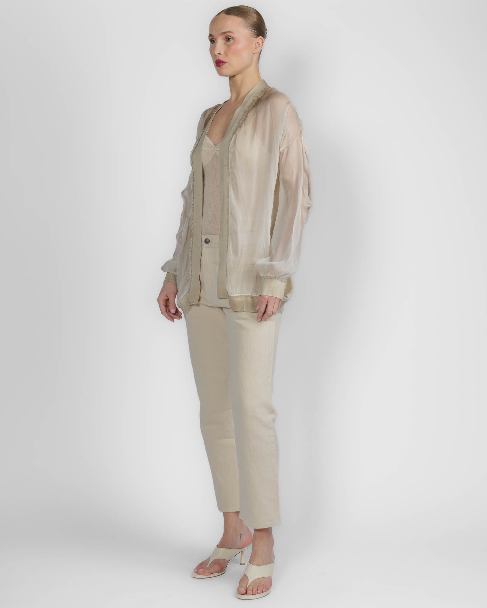 Painted Chiffon Cardigan