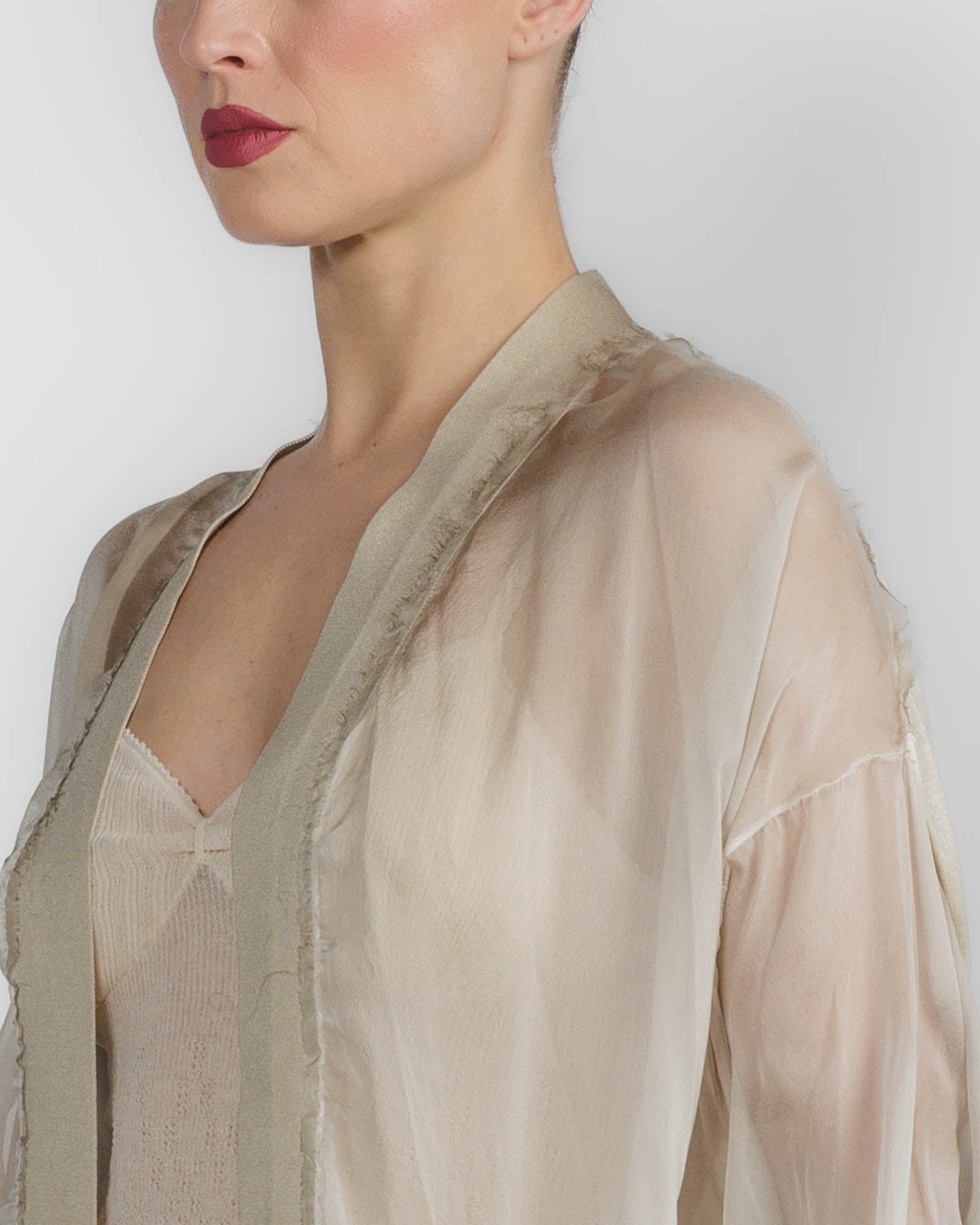 Painted Chiffon Cardigan