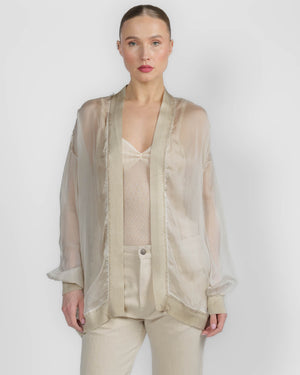 Painted Chiffon Cardigan