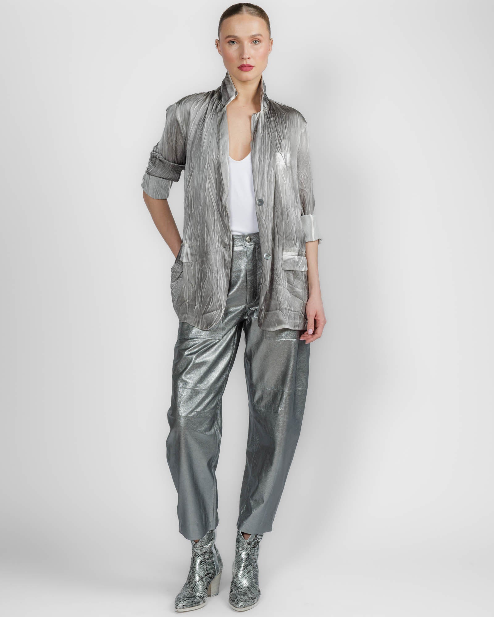 Crumpled Effect Jacket