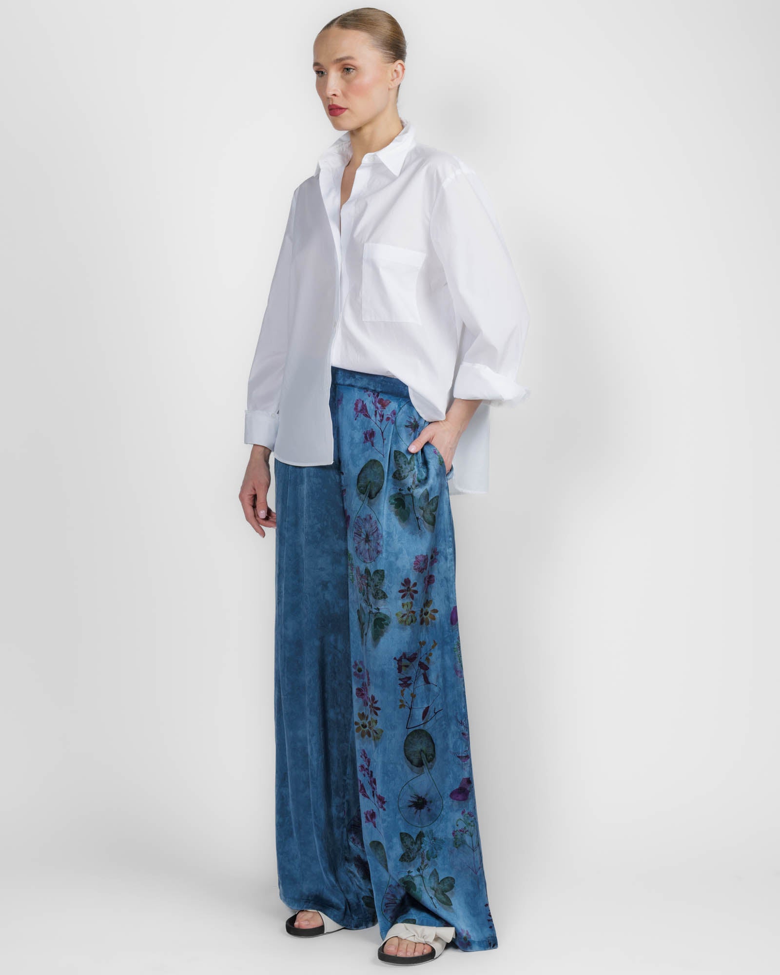 Patchwork Palazzo Pant