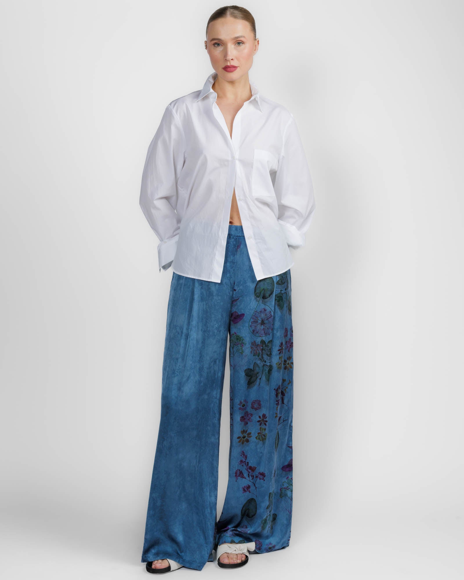 Patchwork Palazzo Pant