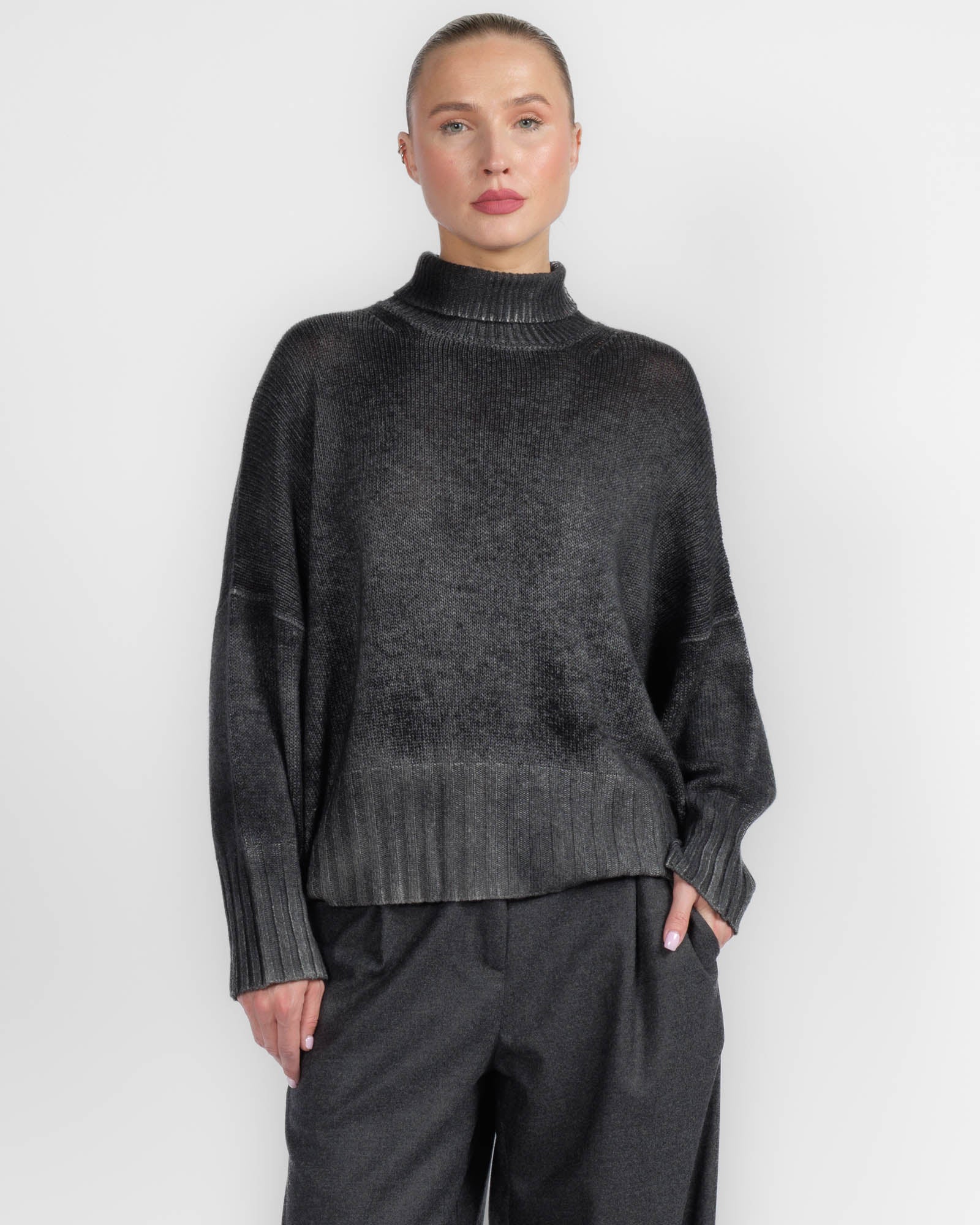 Paint High Neck Sweater