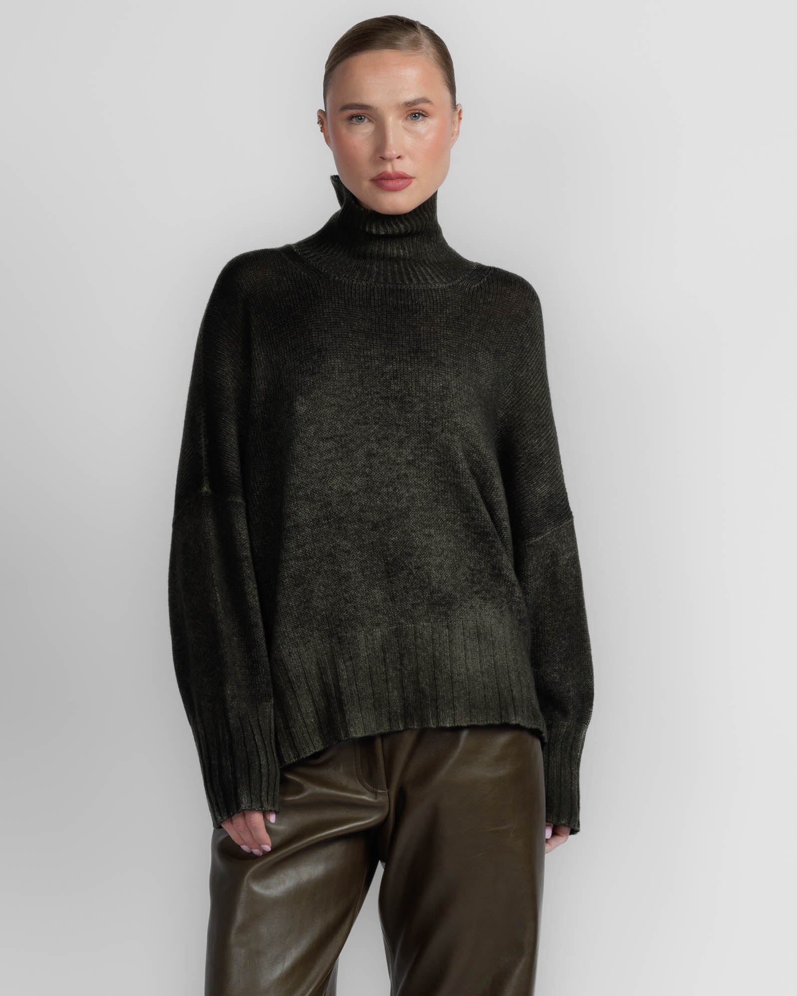 Paint High Neck Sweater