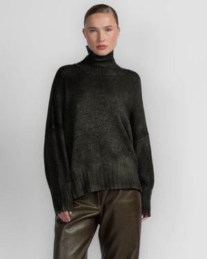Paint High Neck Sweater