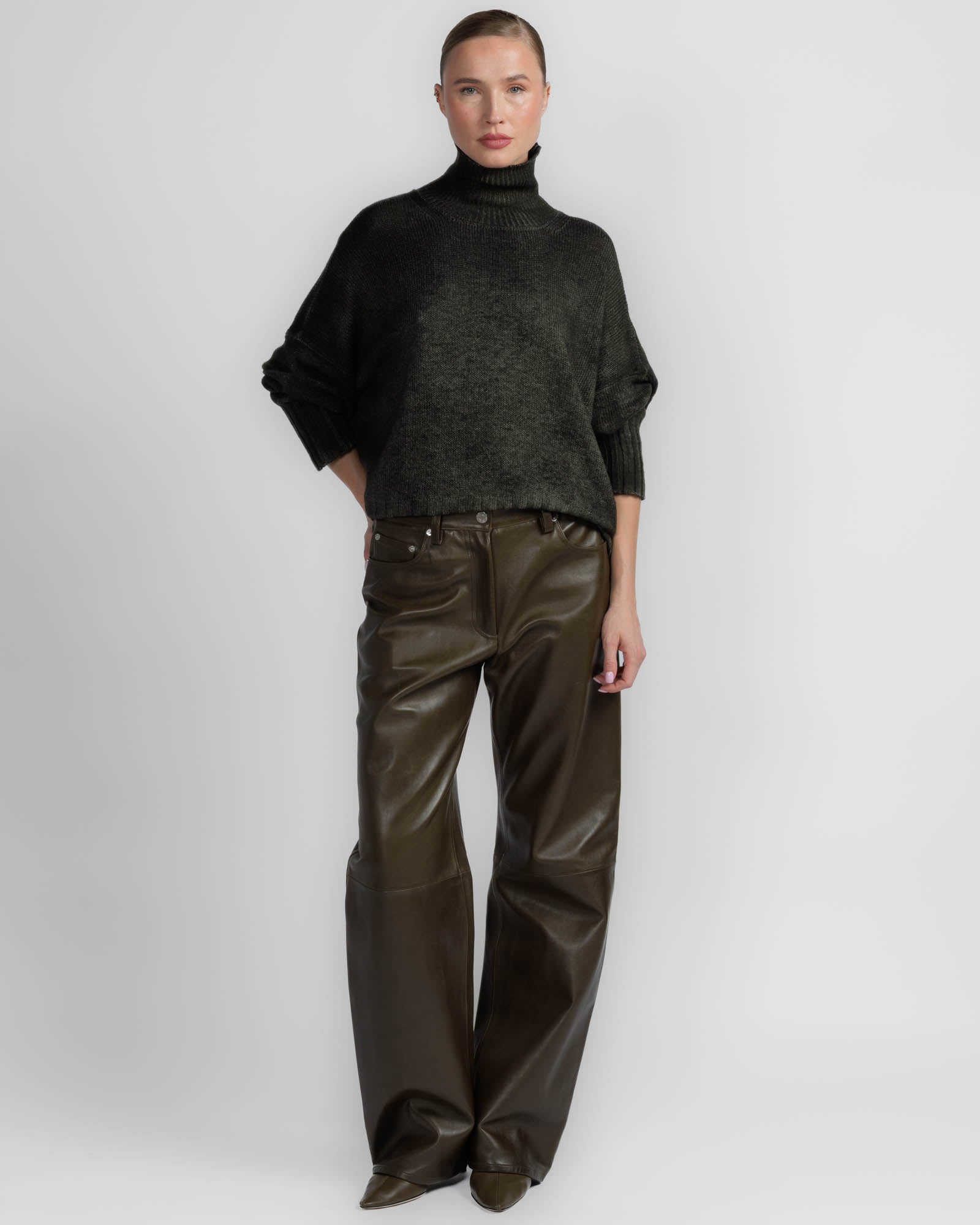 Paint High Neck Sweater