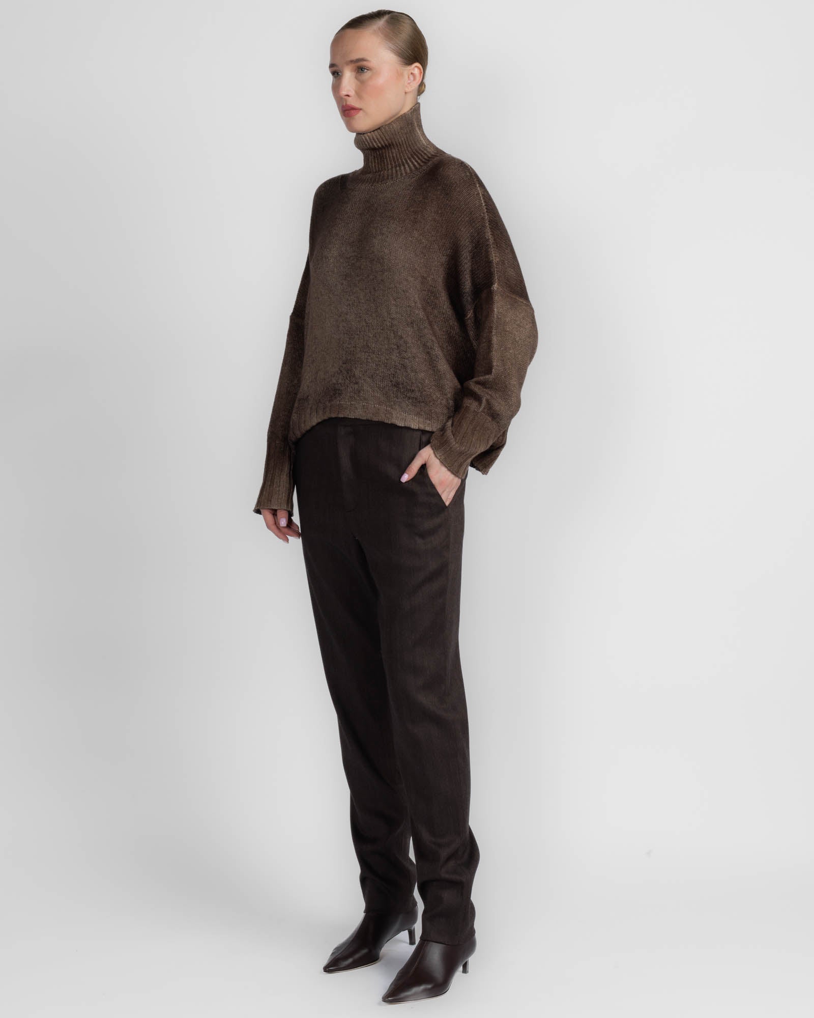 Paint High Neck Sweater