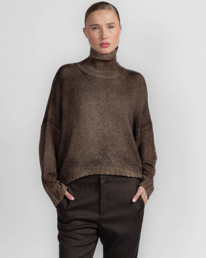 Paint High Neck Sweater