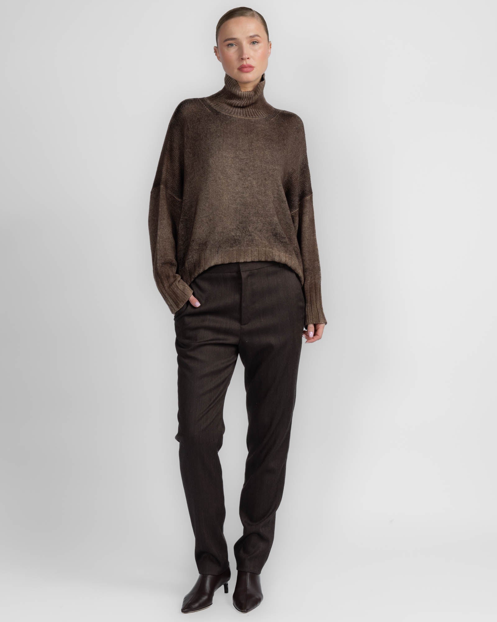 Paint High Neck Sweater