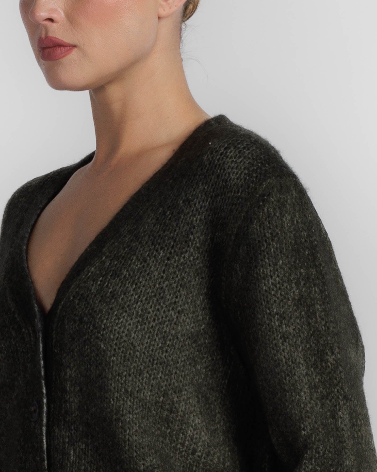 Paint V-Cardigan