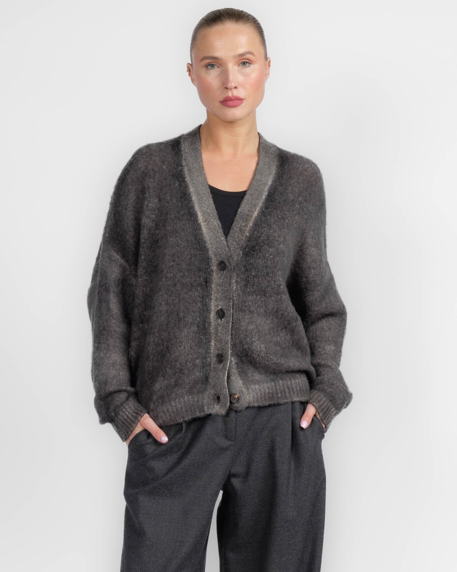 Paint V-Neck Cardigan