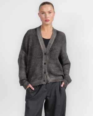 Paint V-Neck Cardigan