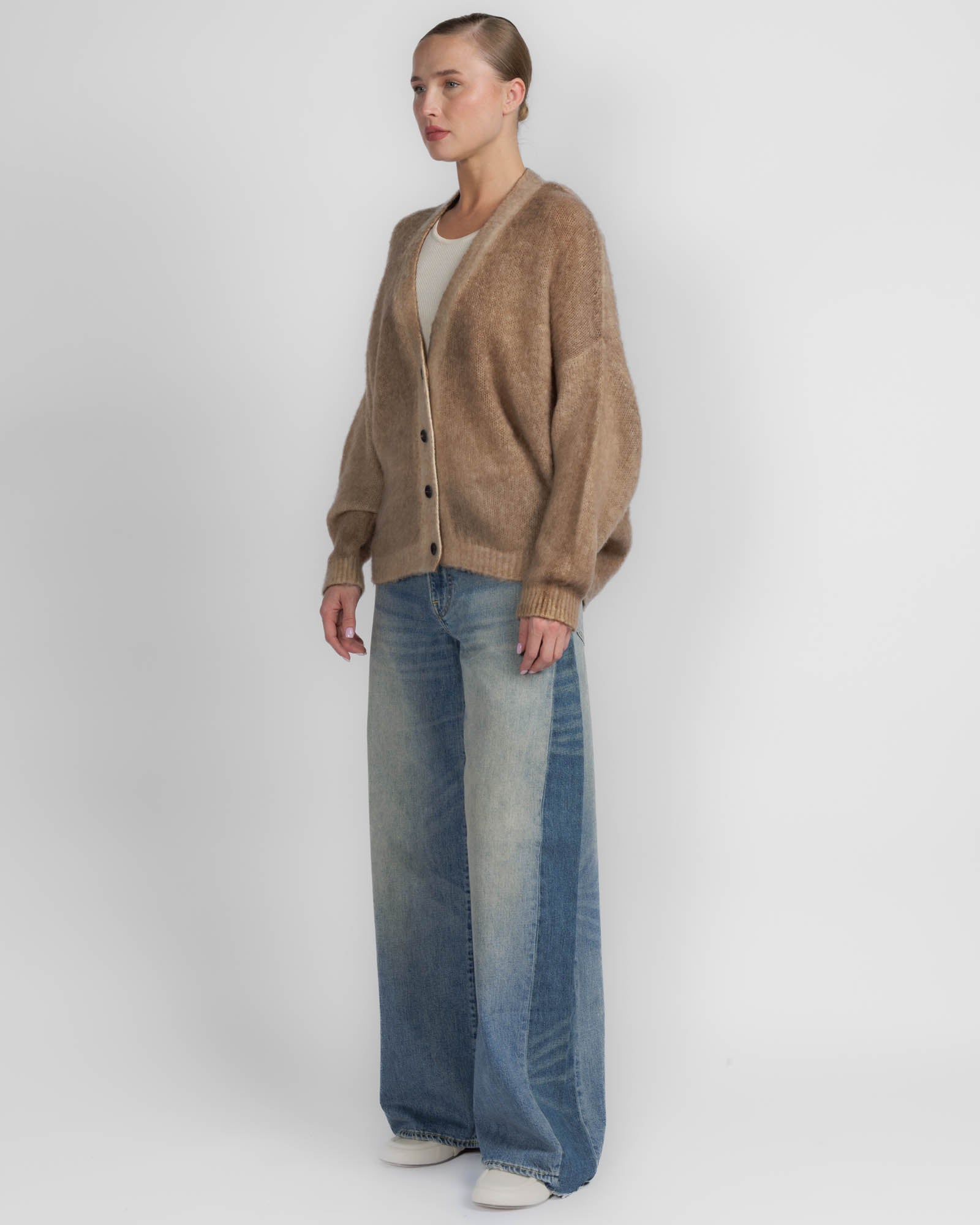 Paint V-Neck Cardigan