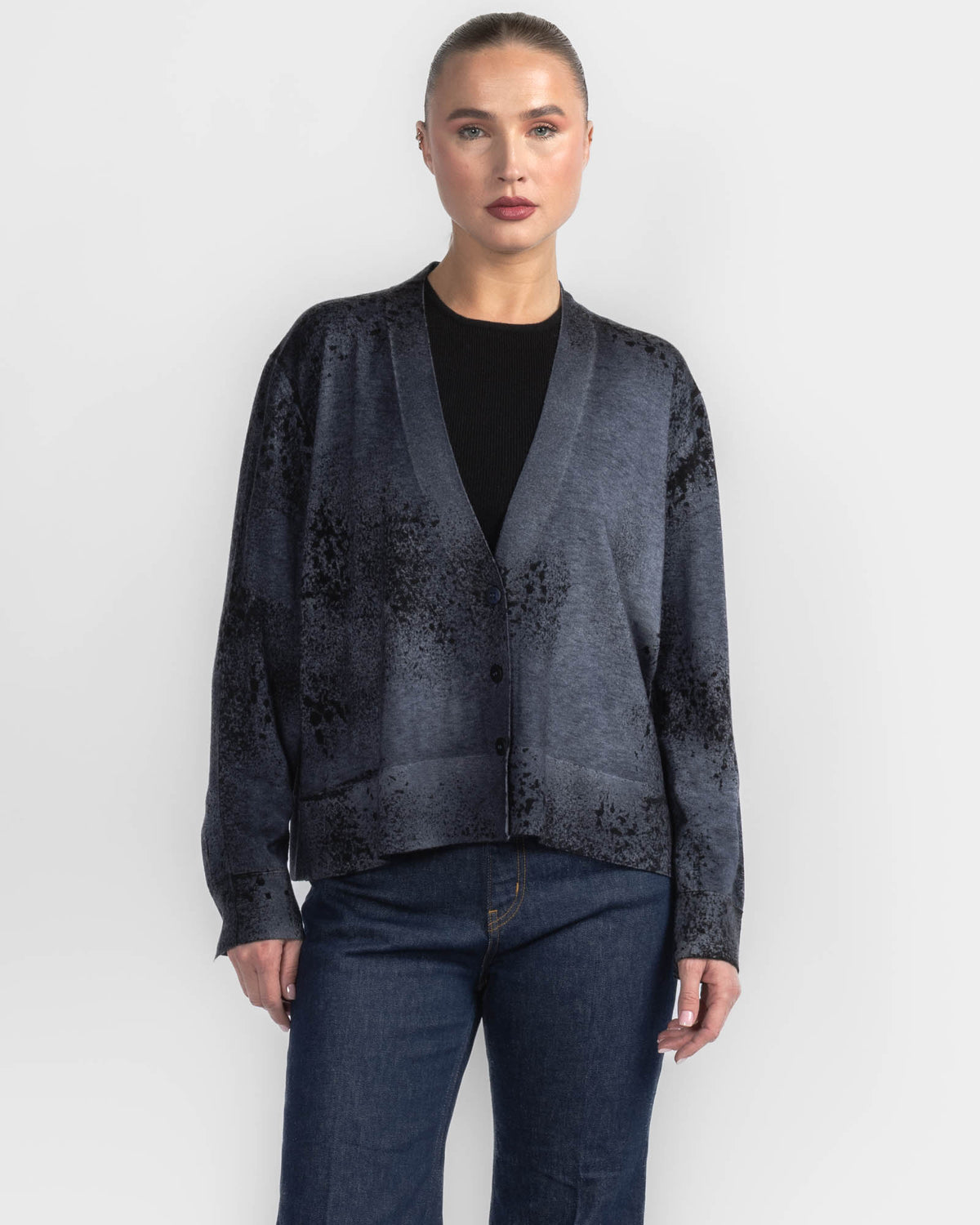 Paisley V-Neck Cardigan