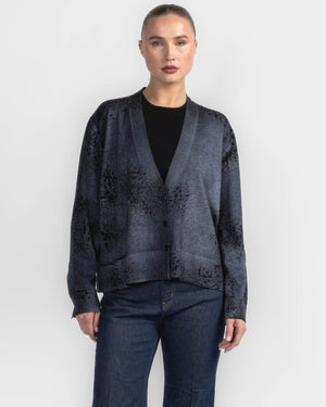 Paisley V-Neck Cardigan
