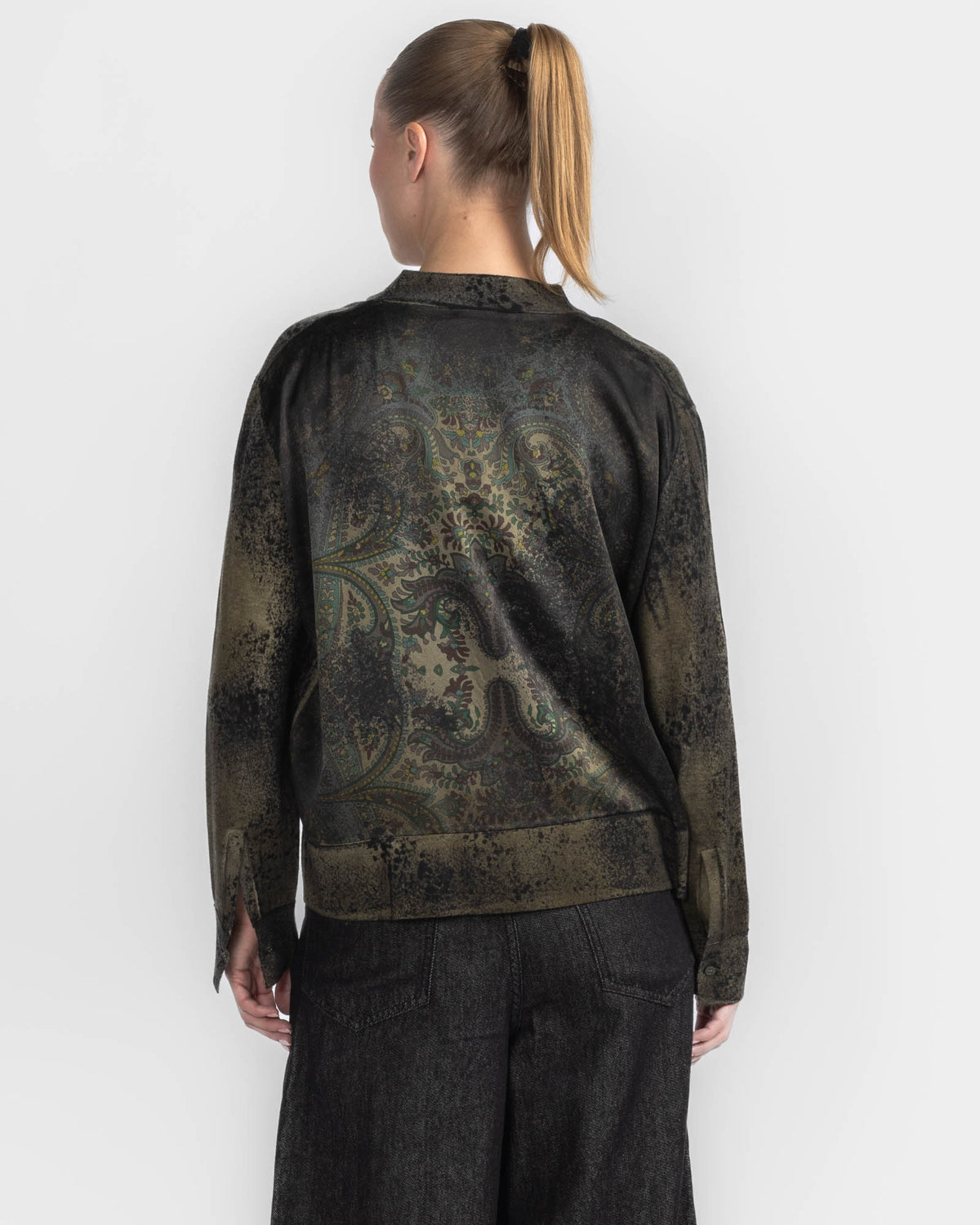 Paisley V-Neck Cardigan