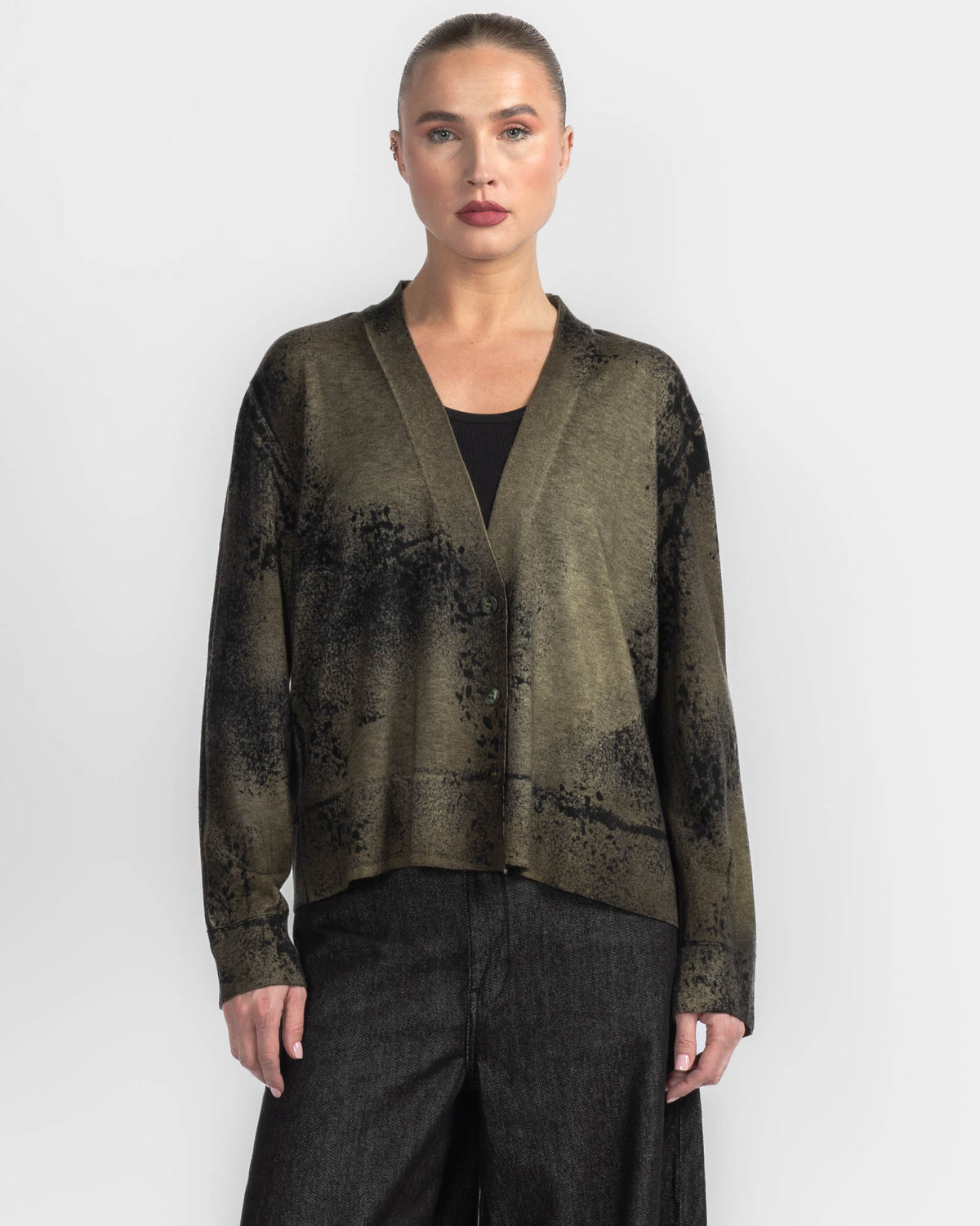 Paisley V-Neck Cardigan